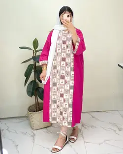 پیراهن بلند لنین کد d971
