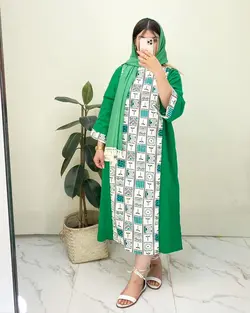 پیراهن بلند لنین کد d971