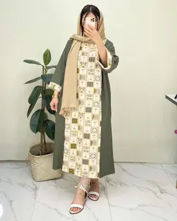 پیراهن بلند لنین کد d971