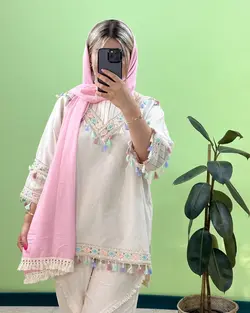 مانتو سنتی مکرومه کد e329