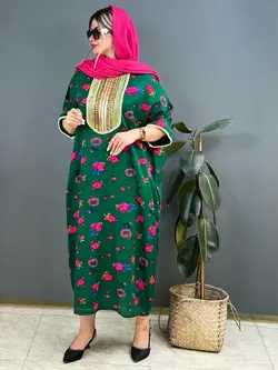 مانتو کفتان گلدار کد e280