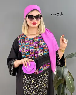 مانتو کفتان طرح دار هندی کد e555