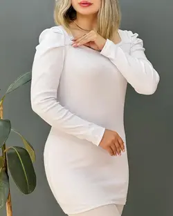 پیراهن یقه قایقی کد e810