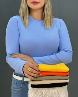 بلوز آستین بلند کد e973