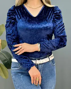 بلوز آستین پف کد e999