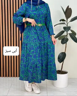 پیراهن بلند طرحدار کد f314