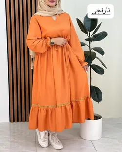 پیراهن یقه دلبری کد f418