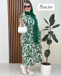 پیراهن بلند طرحدار کد f443