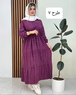 پیراهن بلند گلدار کد f500