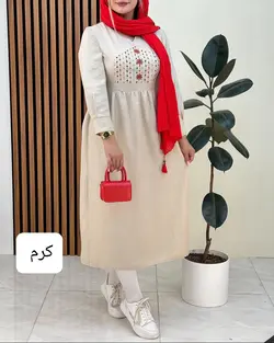 پیراهن جلو گلدوزی کد f514