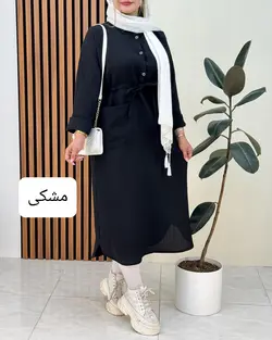 پیراهن مانتویی کمر گت کد f518