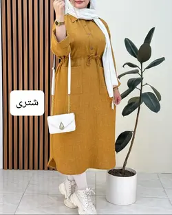 پیراهن مانتویی کمر گت کد f518