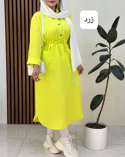 پیراهن مانتویی کمر گت کد f518