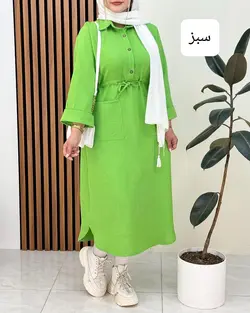 پیراهن مانتویی کمر گت کد f518