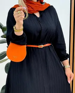 پیراهن کمربند دار کد f636