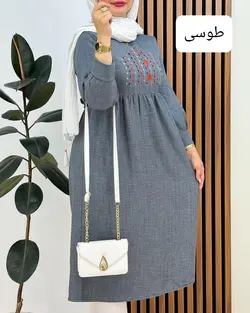 پیراهن جلوگلدوزی جدید کد f683