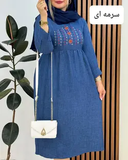 پیراهن جلوگلدوزی جدید کد f683