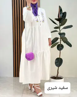 پیراهن جلو گلدوزی f648