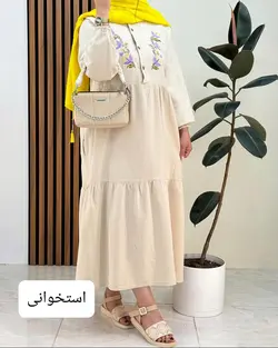 پیراهن جلو گلدوزی f648