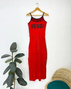 پیراهن بلند فندی c967