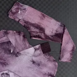 ست ورزشی آبرنگی آستین انگشتی هلالی و لگ نایک - ورزشاپ