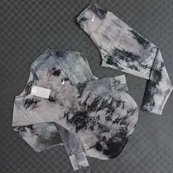 ست ورزشی آبرنگی آستین انگشتی هلالی و لگ نایک - ورزشاپ