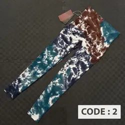 لگ ورزشی اورجینال پشت چین دار آبرنگی سیملس LO-A203 - ورزشاپ