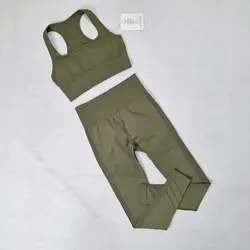 ست اورجینال نیم تنه و لگ سیملس پشت چین دار SY-0109 - ورزشاپ