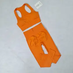 ست اورجینال نیم تنه و لگ سیملس پشت چین دار SY-0109 - ورزشاپ