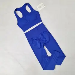 ست اورجینال نیم تنه و لگ سیملس پشت چین دار SY-0109 - ورزشاپ