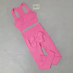 ست اورجینال نیم تنه و لگ سیملس پشت چین دار SY-0109 - ورزشاپ