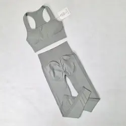 ست اورجینال نیم تنه و لگ سیملس پشت چین دار SY-0109 - ورزشاپ