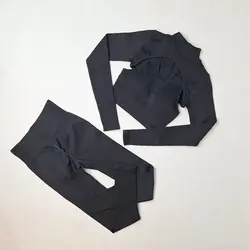 ست ورزشی 3 تکه اورجینال پشت چین دار سیملس LC-26 - ورزشاپ