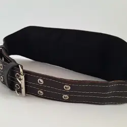 کمربند بدنسازی چرم طبیعی بالشتک دار KB-324 - ورزشاپ