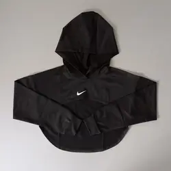 ست کراپ آستین دار جلو هلالی و شلوار بالا تور نایک - ورزشاپ