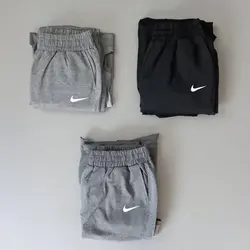 ست کراپ آستین دار جلو هلالی و شلوار بالا تور نایک - ورزشاپ