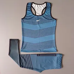 ست تاپ و لگ ورزشی زنانه نایک جنس غواصی - ورزشاپ