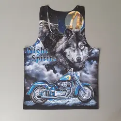 رکابی ورزشی مردانه طرح گرگ - طراحی جذاب بعدی - ورزشاپ