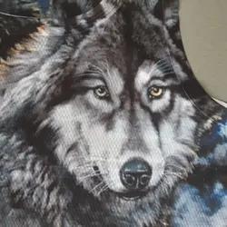 رکابی ورزشی مردانه طرح گرگ - طراحی جذاب بعدی - ورزشاپ