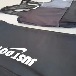 ست نیم تنه و لگ ورزشی زنانه JUST DO IT - جنس فلامنت - ورزشاپ