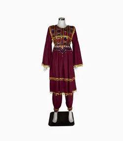 گند قرمز گراف دوزی شده - فروشگاه کالاهای افغانستانی