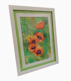 نقاشی آبرنگ گل شقایق KH-10003