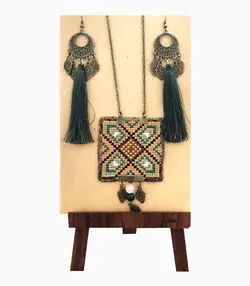 نیم ست گراف دوزی شده کد KH-06028