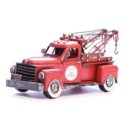 ماکت فلزی کامیون جرثقیل قدیمی دستساز