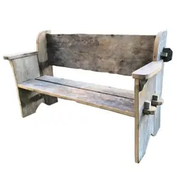 نیمکت چوبی روستیک