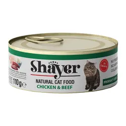 کنسرو شایر گربه طعم مرغ و گوشت گوساله 110 گرمی