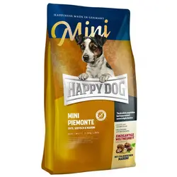 غذای خشک ارگانیک سوپر پرمیوم هپی داگ سگ بالغ نژاد کوچک حاوی گوشت اردک و ماهی دریایی با شاه بلوط وزن 1 کیلوگرمی