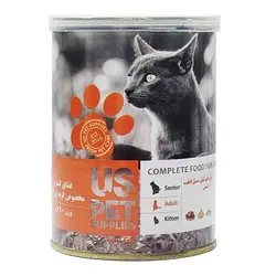 کنسرو یو اس پت پته گربه بالغ حاوی گوشت مرغ، کدوتنبل و سنبل الطیب 800 گرمی