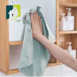 دستمال میکروفایبر ناژه مخصوص شیشه و آینه