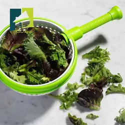 سبد خشک کن سبزی چرخشی دسته تاشو